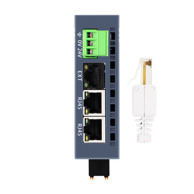 Modulo PLC IO con 3 porte RJ45 Modbus-TCP/IP con 16DI+16DO e alimentazione 24VDC per controllo industriale