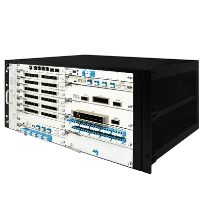 OTN DWDM 5U Chassis 20 slot di servizio per 100G 200G 400G trasmissione doppio ingresso di potenza
