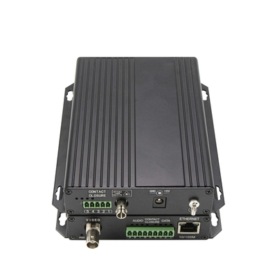 Analog Video Bidi Dati RS232/RS422 10/100M Ethernet Over Fiber Converter DC5V