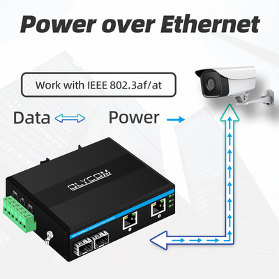Commutatore 48v di POE di Ethernet della rete di gigabit di 4 porti di POE mini non gestito