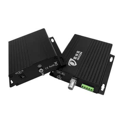 1 canale analogo video CCTV RS485 Data Fiber Media Converter 720P DC5V