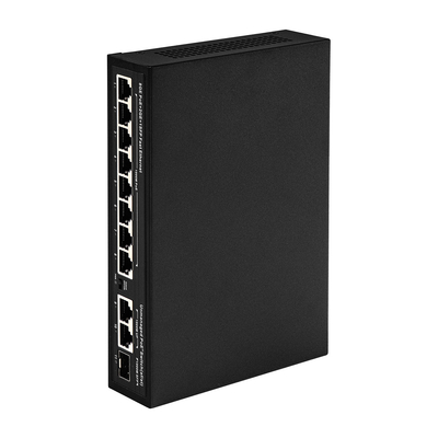 Switch POE non gestito da 120 W 8 PoE 10/100/1000 Mbps + 2 LAN 10/100/1000 Mbps + 1 SFP 100/1000 M