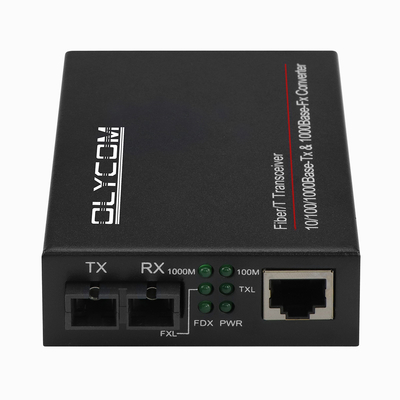 10/100/1000M Single Fiber duplex SC Connector 80KM Fiber Media Converter Fibra ottica a convertitore RJ45
