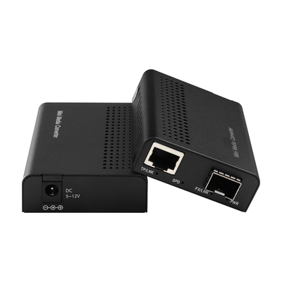 Mini 10G Media Converter Non gestito SFP + Fibra ottica a 10GB Basato-T Rack Montabile