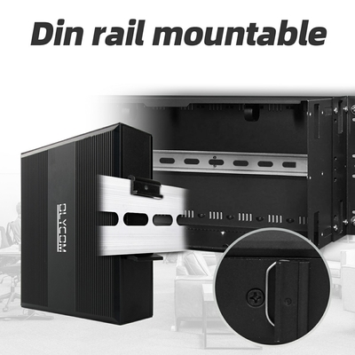 10/100m 2 Port Industrial Network Switch Ethernet Non gestito DIN rail Switch di rete Poe con protezione IP40