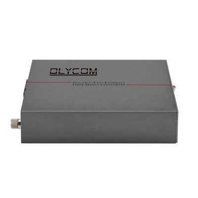 PoE Media Converter Fast Ethernet Fibra monomodo 30W Budget Unmanaged DC48V Input