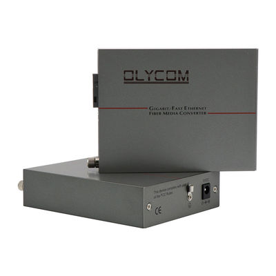 Convertitore Media PoE con LFPT Fast Ethernet Fibra Monomodale 30W Budget Ingresso DC48V
