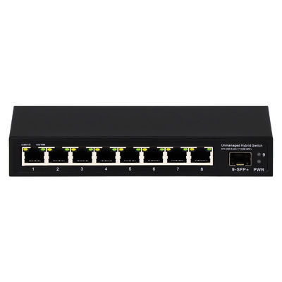9 Port Unmanaged 2.5G Ethernet Switch con 10G Uplink SFP Port e 60Gbps Backplane Bandwidth