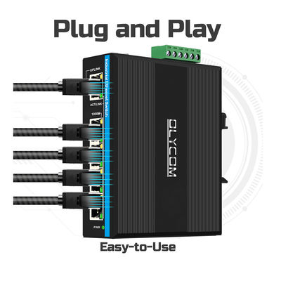 5 porte Gigabit WEB Switch gestito 100/1000M Switch di rete RSTP 802.1Q IP40