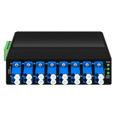 Unità di bypass ottico industriale connettore LC monomodo 12V 24V 48V Din montato CE