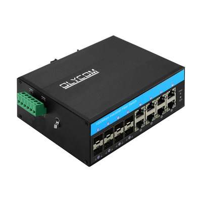16 porte Gigabit POE switch supporto af/at/bt switch Ethernet din-rail per il sistema CCTV
