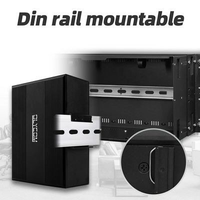 E-Mark 8 Port Gigabit Industrial Ethernet Switch per la rete dei veicoli e l'automazione industriale
