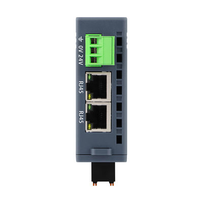 Modbus TCP/IP Slave I/O Module 24VDC 2 RJ45 16 Port DI DO Din Rail NPN PNP Connessione