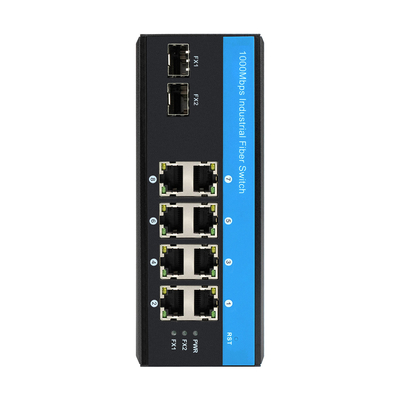 Gigabit 8 port POE switch non gestito POE switch 6 x Gigabit PoE + porte 2 x 1.25G SFP porte a fibra 240W per uso esterno