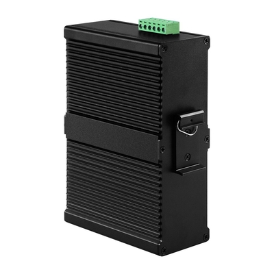 8 porte PoE Gigabit Ethernet Switch L2 gestito con ingresso DC48V e grado di protezione IP40
