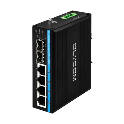 Gigabit ERPS Managed Ethernet Switch 2SFP+4RJ45 Din-rail Network Switch con uscita PoE