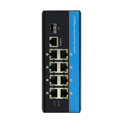 8 porte RJ45+1*SFP L2 Gigabit Ethernet Switcher gestito IP40 Dual Power Input Poe Switch