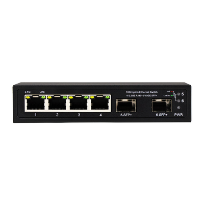 10g Ethernet switch non gestito 4 porte 2.5G Ethernet switch con 10G SFP + porte