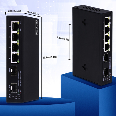 10g Ethernet switch non gestito 4 porte 2.5G Ethernet switch con 10G SFP + porte