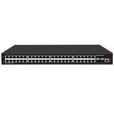 48 porte Gigabit L3 Managed Network Switch 10G Fiber Uplinks Single AC Input Basato su Realtek