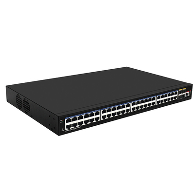 48 porte Gigabit L3 gestito Switch di rete con 10G Fiber Uplinks Basato su Realtek