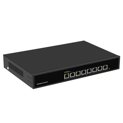Unmanaged Rack Mounted 10G Ethernet Switch con ingresso di corrente AC100V-240V e compatibilità 1G/2.5G/5G