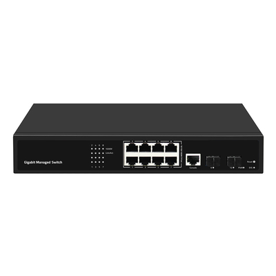 8 porte Gigabit Network Switch gestito basato su Realtek AC Input SFP Fiber Uplink