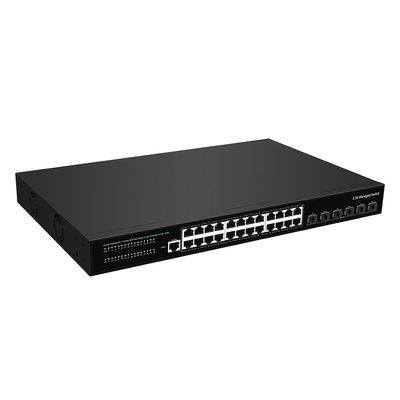 24 porte 2.5G Ethernet L3 Managed Switch con 10G Fiber Uplink Single AC Input