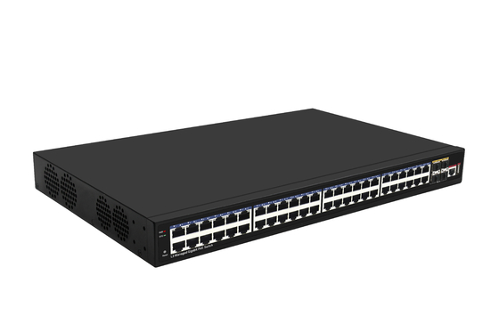 48 porte 10G Poe Switch L3 Managed Ethernet Switch con porte Poe da 48*gigabit + 4*10G Sfp+