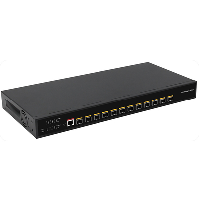 10G Fiber L3 Managed Switch 12 Port Full Optic Ports Console Ingresso CA gestibile