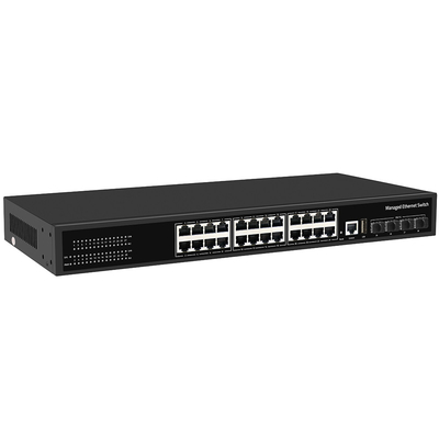 10G Switch gestibile 24 porte Gigabit Copper Ring ERPS gestito 1G/2.5G Fibra