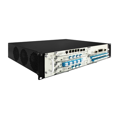 Sistema di trasmissione ottica DWDM da 19" 2U con scheda EDFA OTU DCM