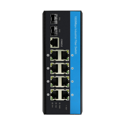 8 porte di interruttore Ethernet industriale livello 2 interruttore gestito DC12/24/48V doppio ingresso di potenza