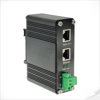 Iniezione industriale 90W 802.3bt PoE++ Gigabit DC12V DC24V DC48V Input Mini Size