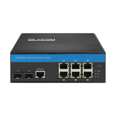 8 porte Gigabit Switch L2 gestito Vitesse Chipset Din Switch di rete con 2SFP + 6RJ45