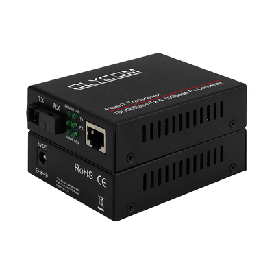 Fast Ethernet Fiber Optic Ethernet Converter 10/100M Transceiver bidirezionale monomodo SC a RJ45 20 km