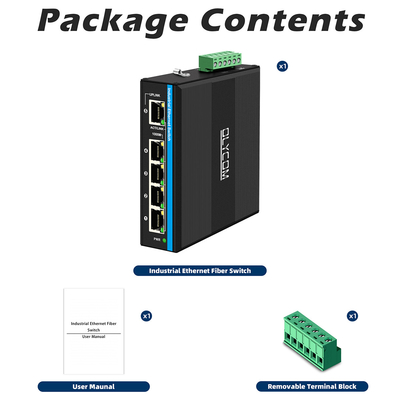 5 porte Gigabit Switch E-Mard Certified Industrial Ethernet Switch