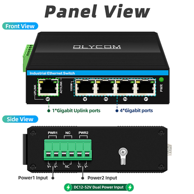 5 porte Gigabit Switch E-Mard Certified Industrial Ethernet Switch