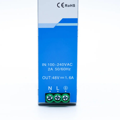 Alimentatore Industriale 48V per Guida DIN 1.6A 75W 76.8W Certificato CE UL Ingresso AC/DC