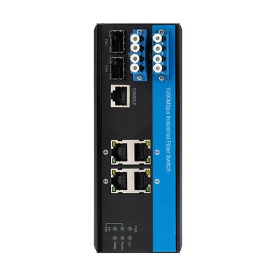 Switch Industriale Gestito L2 con Funzione Bypass 2*2B Connettore SM LC per Protezione Linea Ottica
