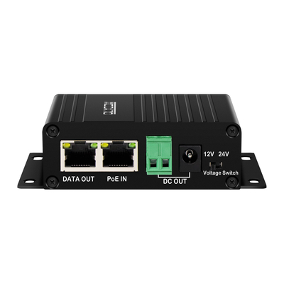 Gigabit 30W PoE Splitter con uscita DC12V/24V commutabile per telecamere di sicurezza, AP wireless, sistemi di controllo degli accessi.