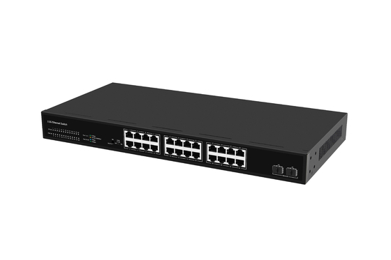 2.5G Ethernet Switch 24 porte 10G Fiber Ethernet Switch Desktop 24*10/100/1000/2500M porte RJ45+2*10G porte SFP+