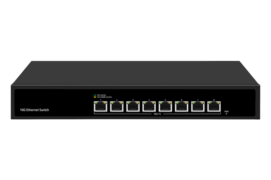 8 porte 10G Ethernet Switch 8*10G Ethernet Ports Supporto 100/1000M/2500M/5G/10G