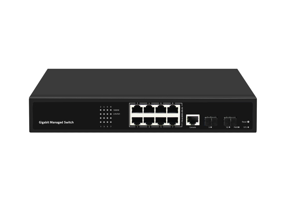 8 porte Gigabit Fiber Optical Switch L2 Managed Desktop Ethernet Switch