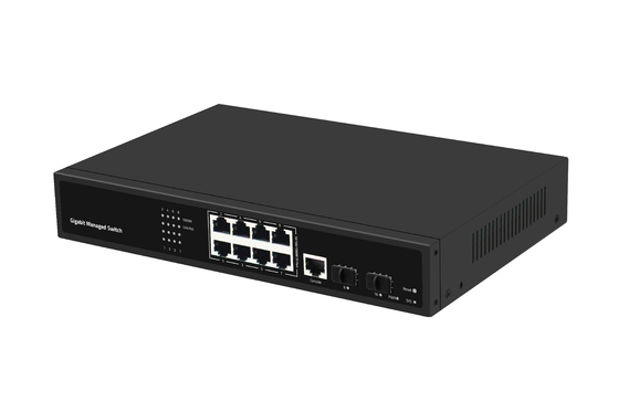 8 porte Gigabit Fiber Optical Switch L2 Managed Desktop Ethernet Switch