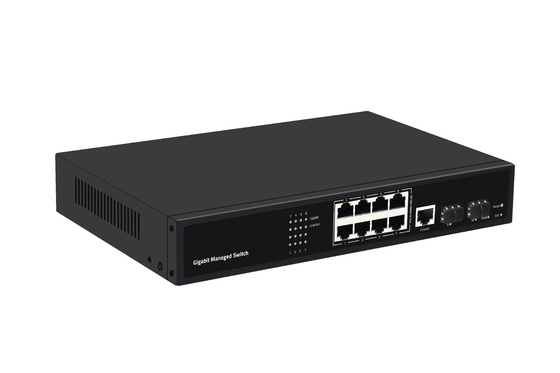 8 porte Gigabit Fiber Optical Switch L2 Managed Desktop Ethernet Switch