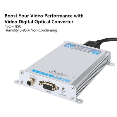 Migliora le prestazioni video con il convertitore ottico digitale video -45°C  85°C Umidità 0-95% Non condensa