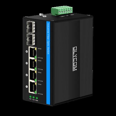Switch PoE Solare a 6 porte Ingresso DC12-48V Budget di Potenza 120W Switch Ethernet Industriale per Sistemi di Alimentazione Solare CCTV Sicurezza VoIP