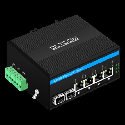 Switch Poe solare a 6 porte DC12-48V Ingresso Switch Ethernet industriale 120w per energia solare/Trunk/Sistema VoIP/Sistema di sicurezza CCTV