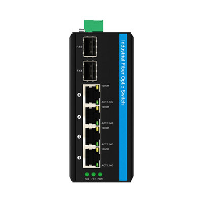 Olycom Solar PoE Switch 4 Port DIN Rail Gigabit Unmanaged DC24V